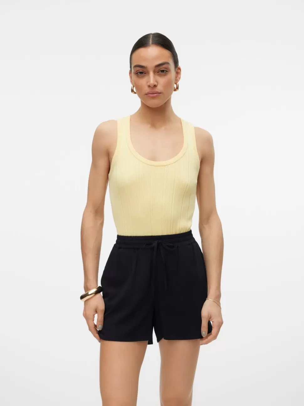 Stickat | Toppar^VERO MODA VMSTEPHANIE Pullover Mellow Yellow
