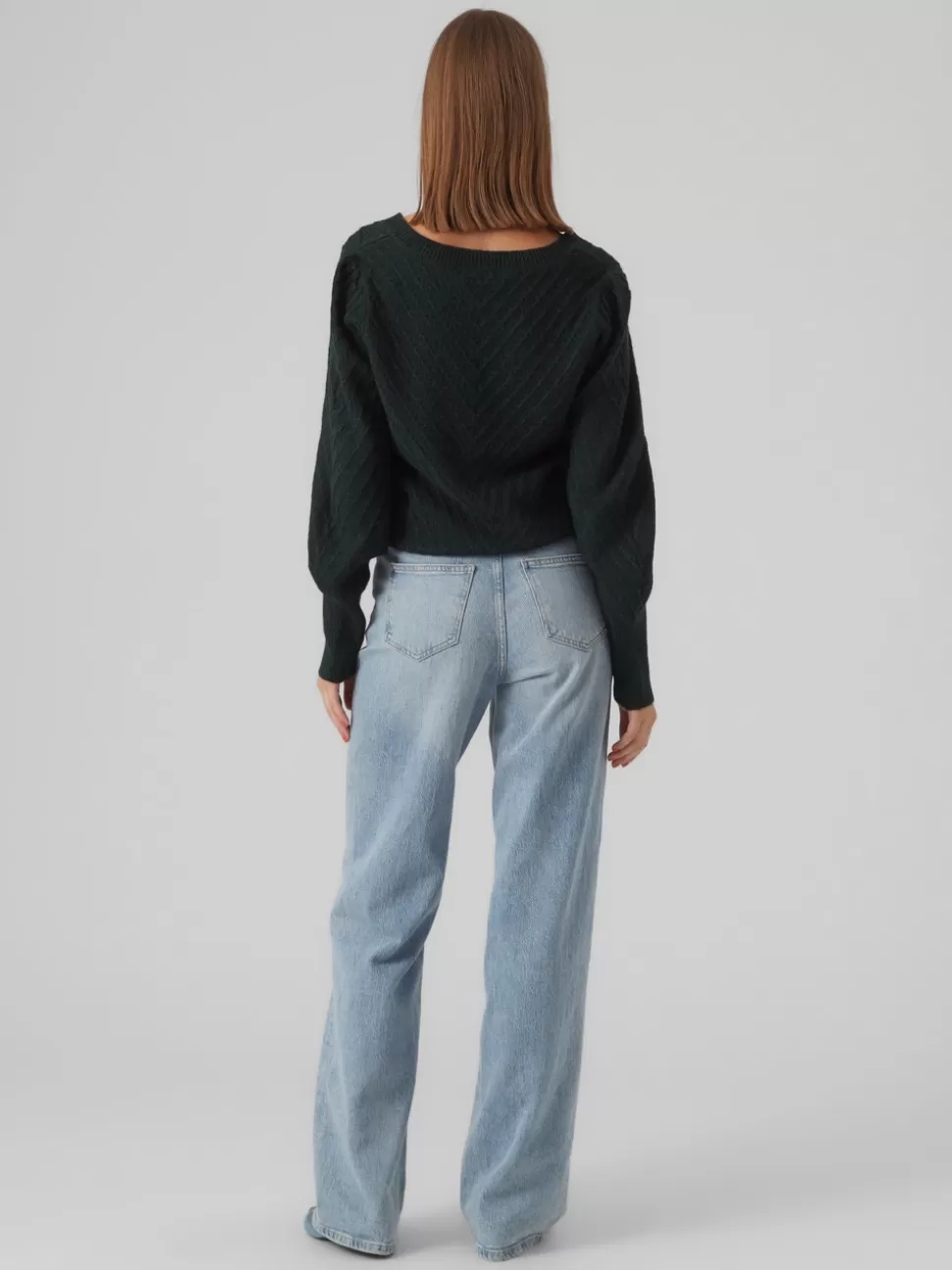 Stickat^VERO MODA VMSTINNA Pullover Scarab