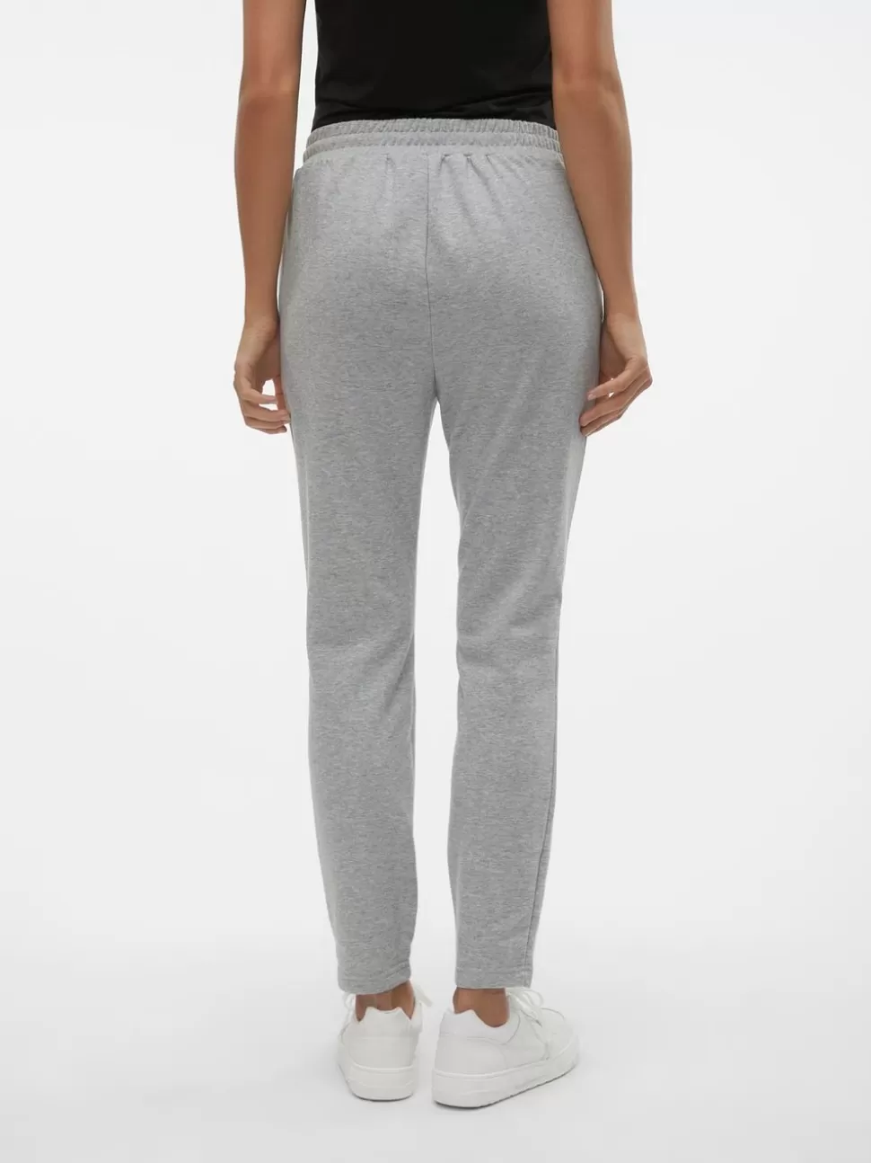 Byxor | Basics^VERO MODA VMSVEA Medelhög Midja Byxor Light Grey Melange