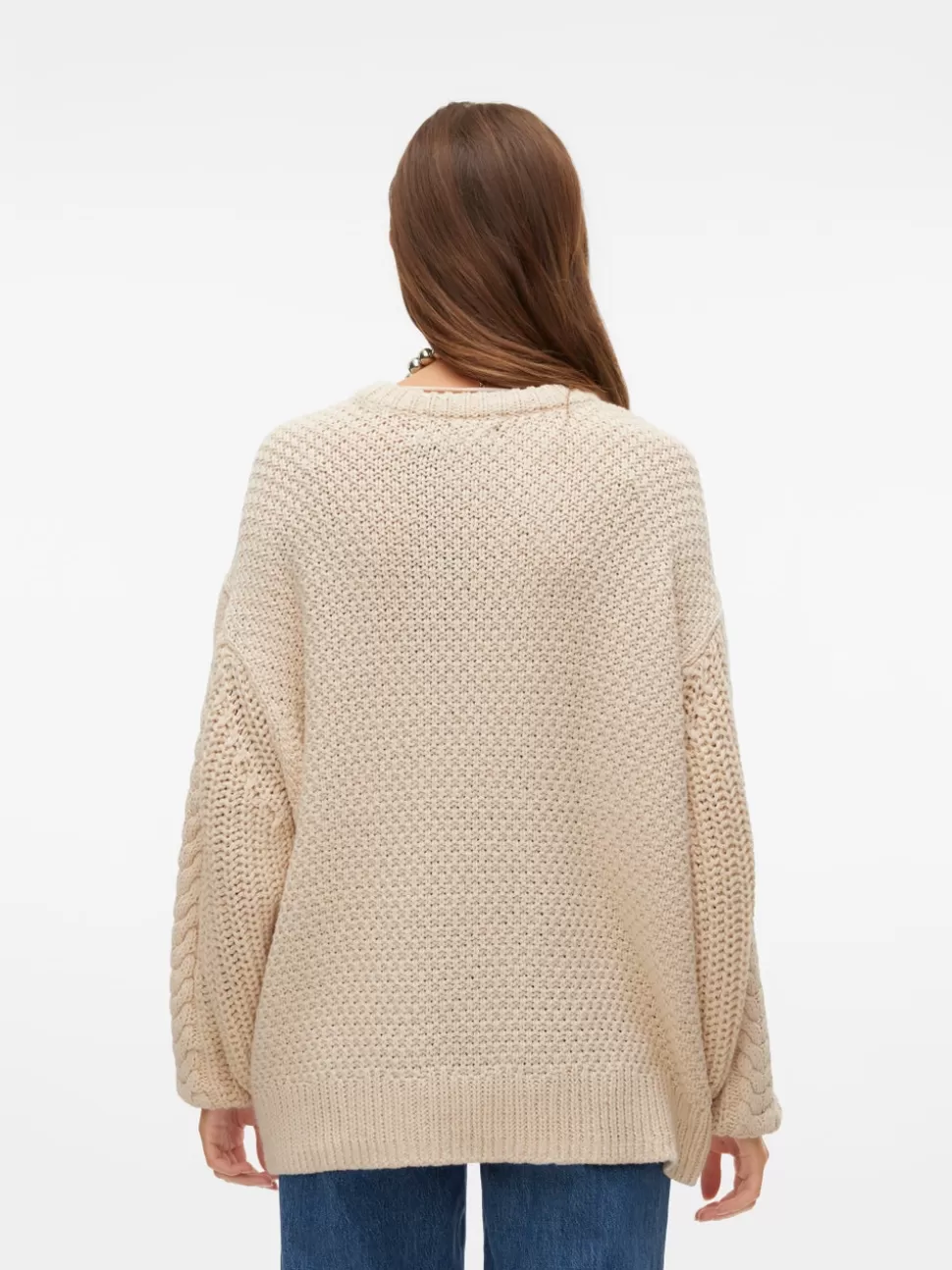 Stickat^VERO MODA VMSVEACABLE Pullover Birch