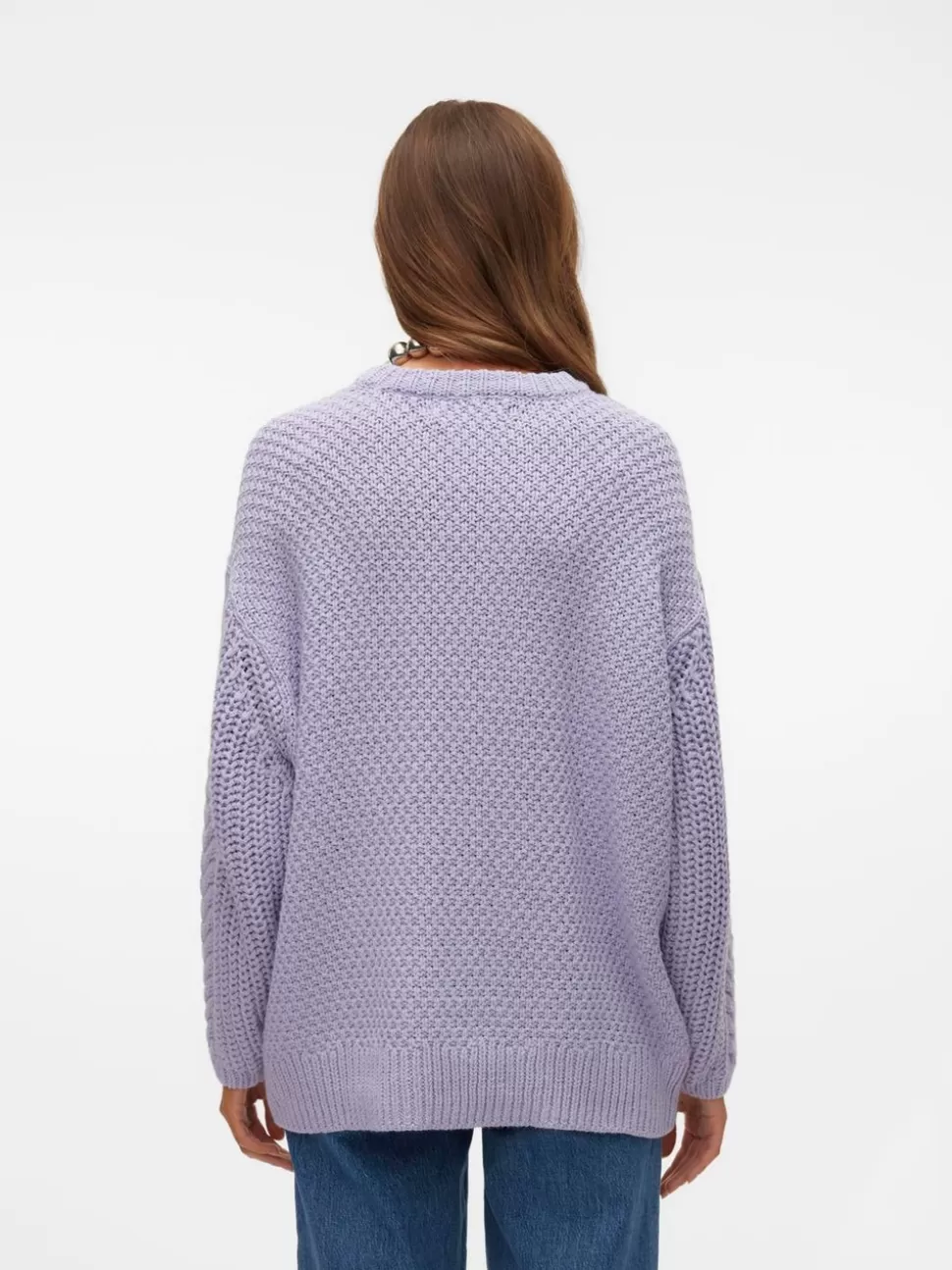Stickat^VERO MODA VMSVEACABLE Pullover Cosmic Sky