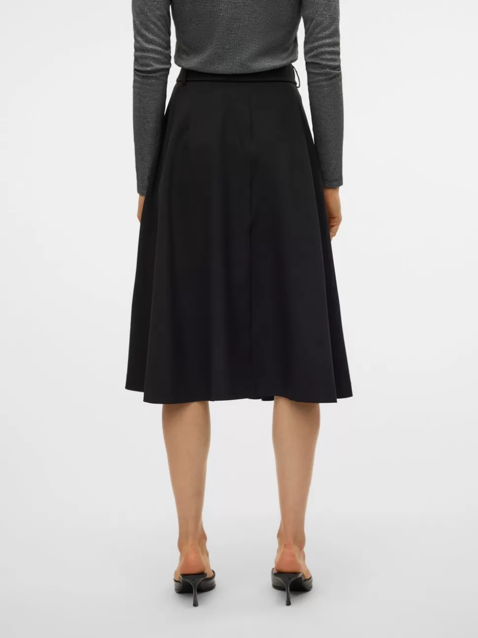 Kjolar^VERO MODA VMTARISA Hög Midja Lång Kjol Black