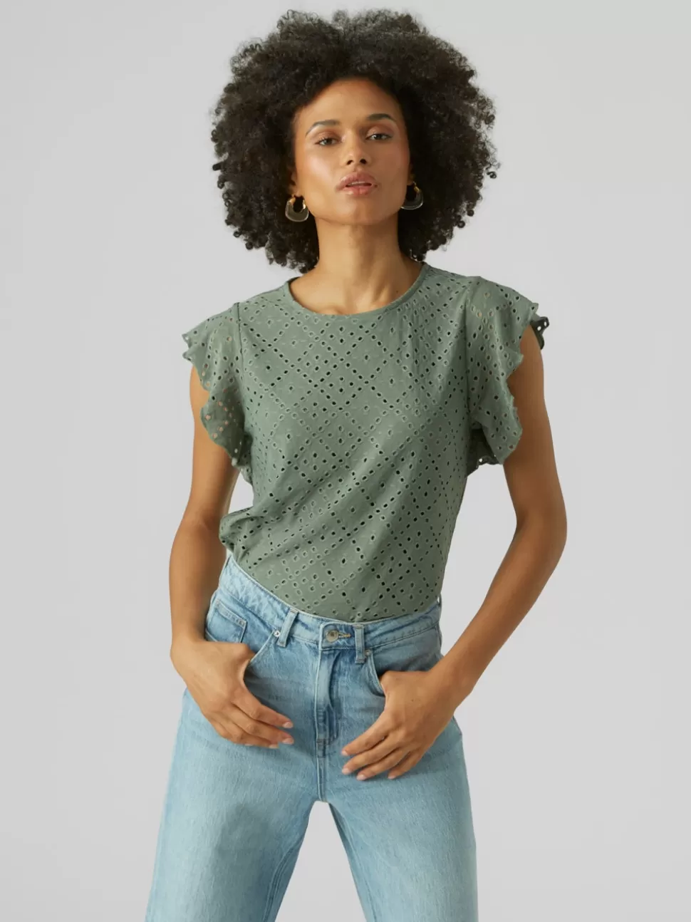 Basics | Toppar^VERO MODA VMTASSA T-shirt Laurel Wreath