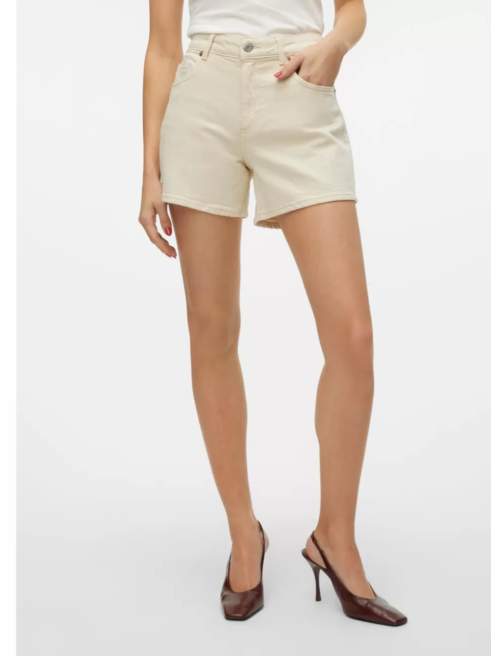 Shorts | Basics^VERO MODA VMTESS Shorts Ecru