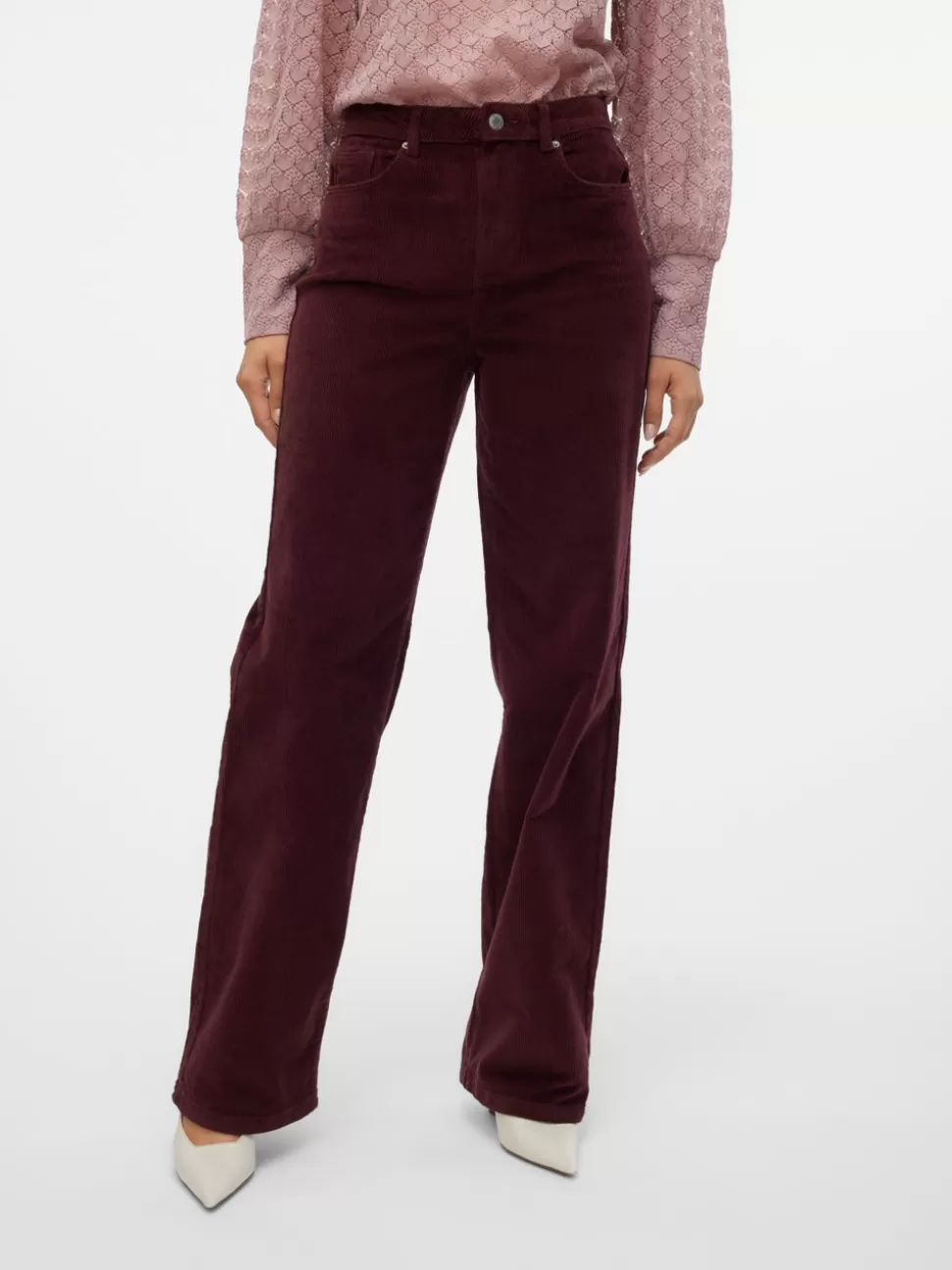 Jeans^VERO MODA VMTESSA Hög Midja Vid Passform Jeans Winetasting