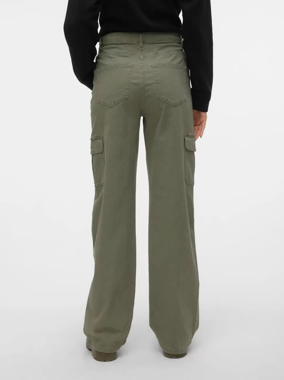 Jeans^VERO MODA VMTESSA Hög Midja Vid Passform Jeans Ivy Green