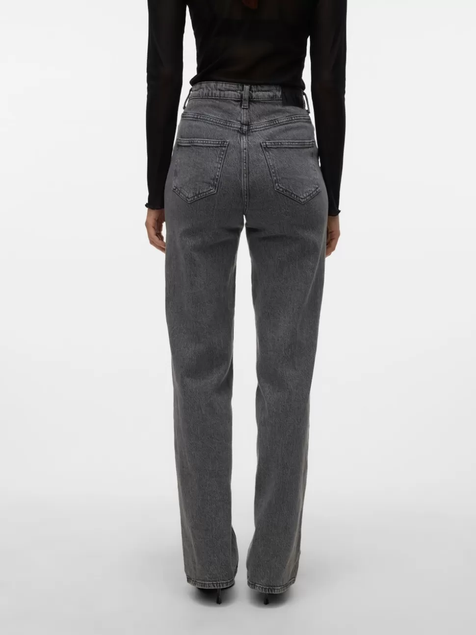 Jeans^VERO MODA VMTESSA Hög Midja Vida Ben Jeans Medium Grey Denim