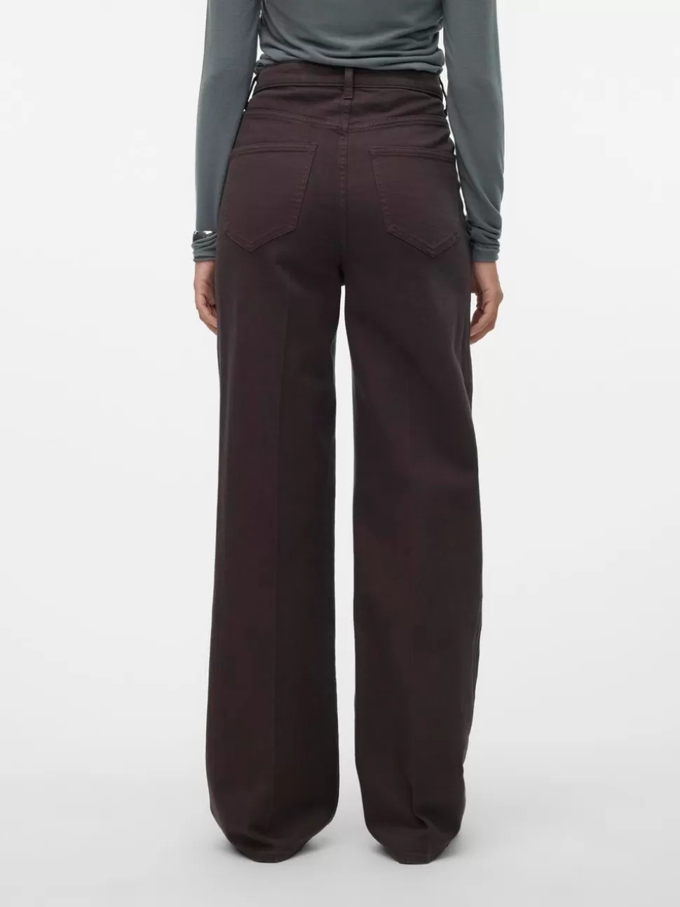Jeans^VERO MODA VMTESSA Hög Midja Vida Ben Jeans Chocolate Torte