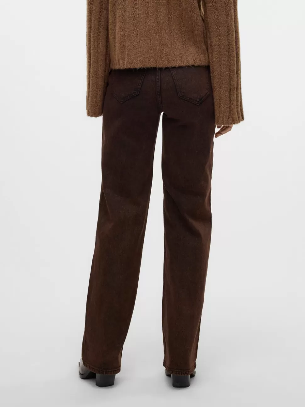 Jeans^VERO MODA VMTESSA Hög Midja Vida Ben Jeans Chocolate Torte