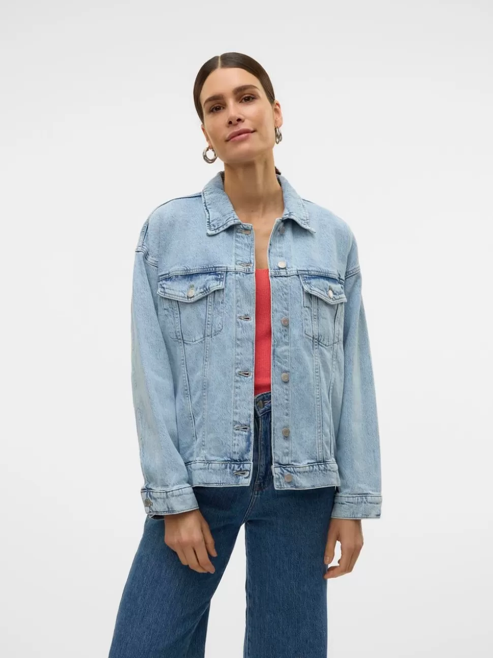 Jackor^VERO MODA VMTESSA Jacka Light Blue Denim