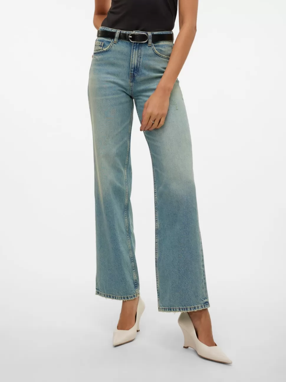 Jeans^VERO MODA VMTESSA Vid Passform Jeans Medium Blue Denim