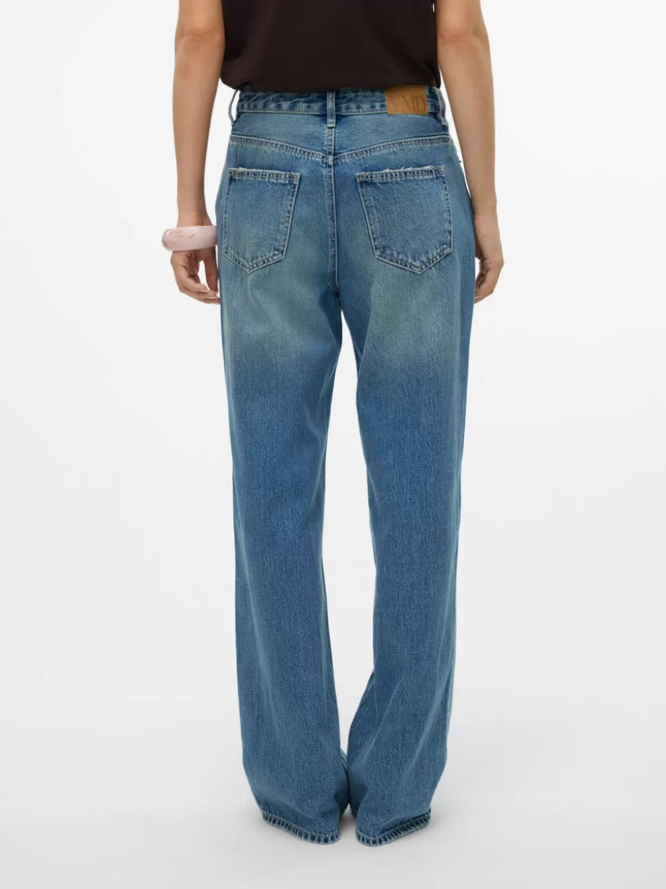 Jeans^VERO MODA VMTOKEY Låg Midja Rak Passform Jeans Medium Blue Denim