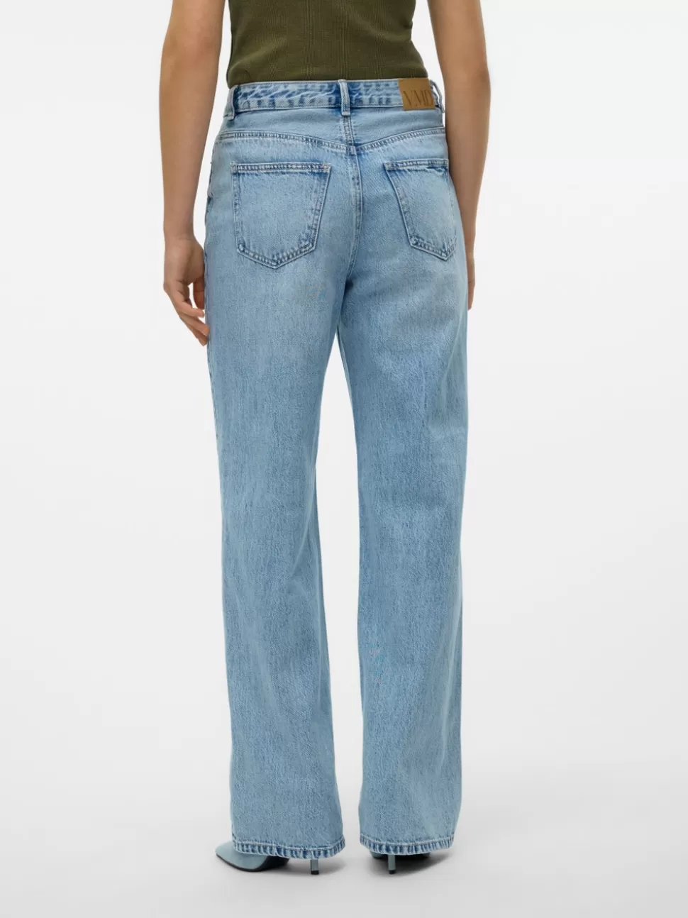 Jeans^VERO MODA VMTOKYO Låg Midja Rak Passform Jeans Light Blue Denim