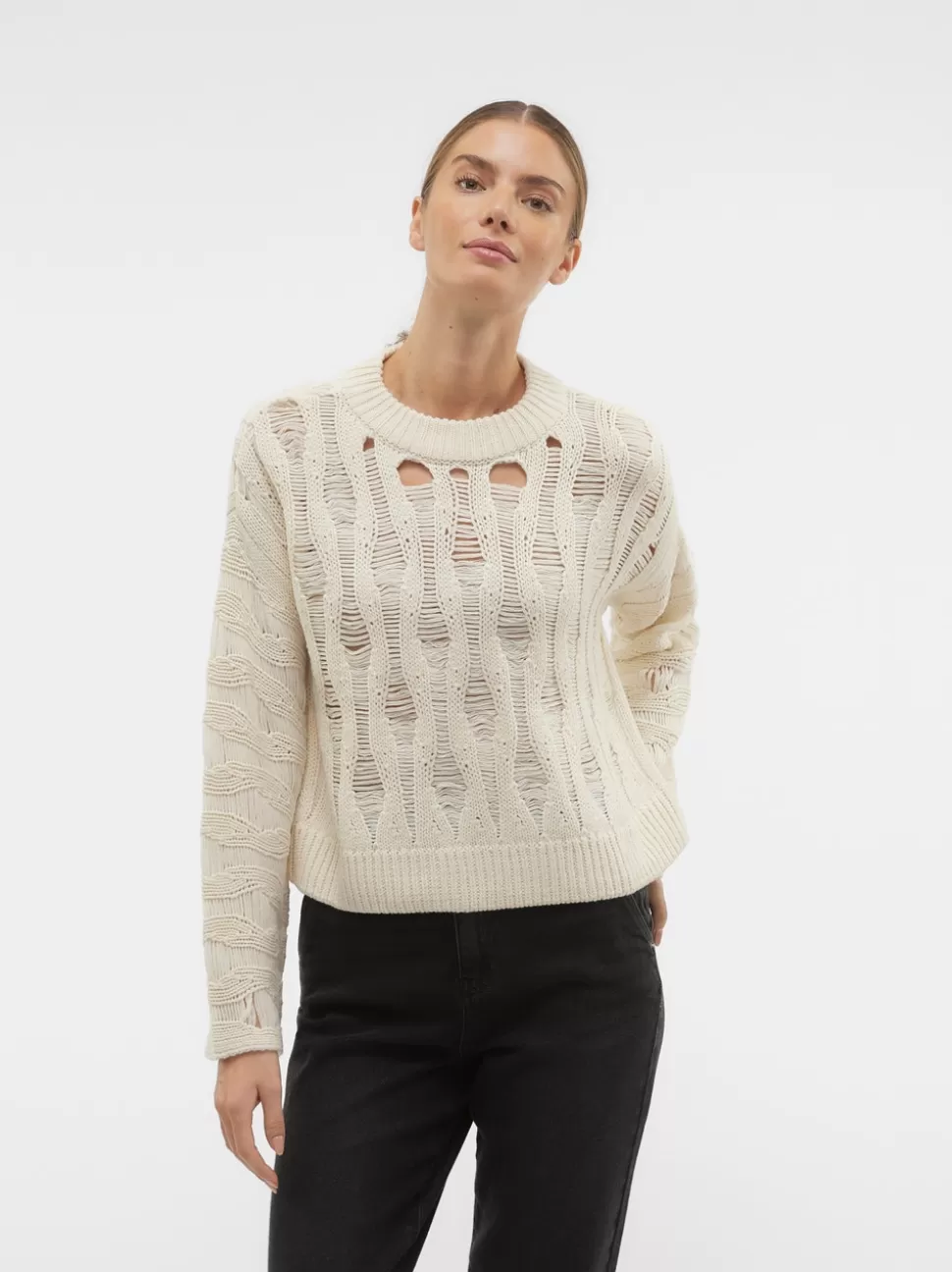 Stickat^VERO MODA VMTORN Pullover Birch