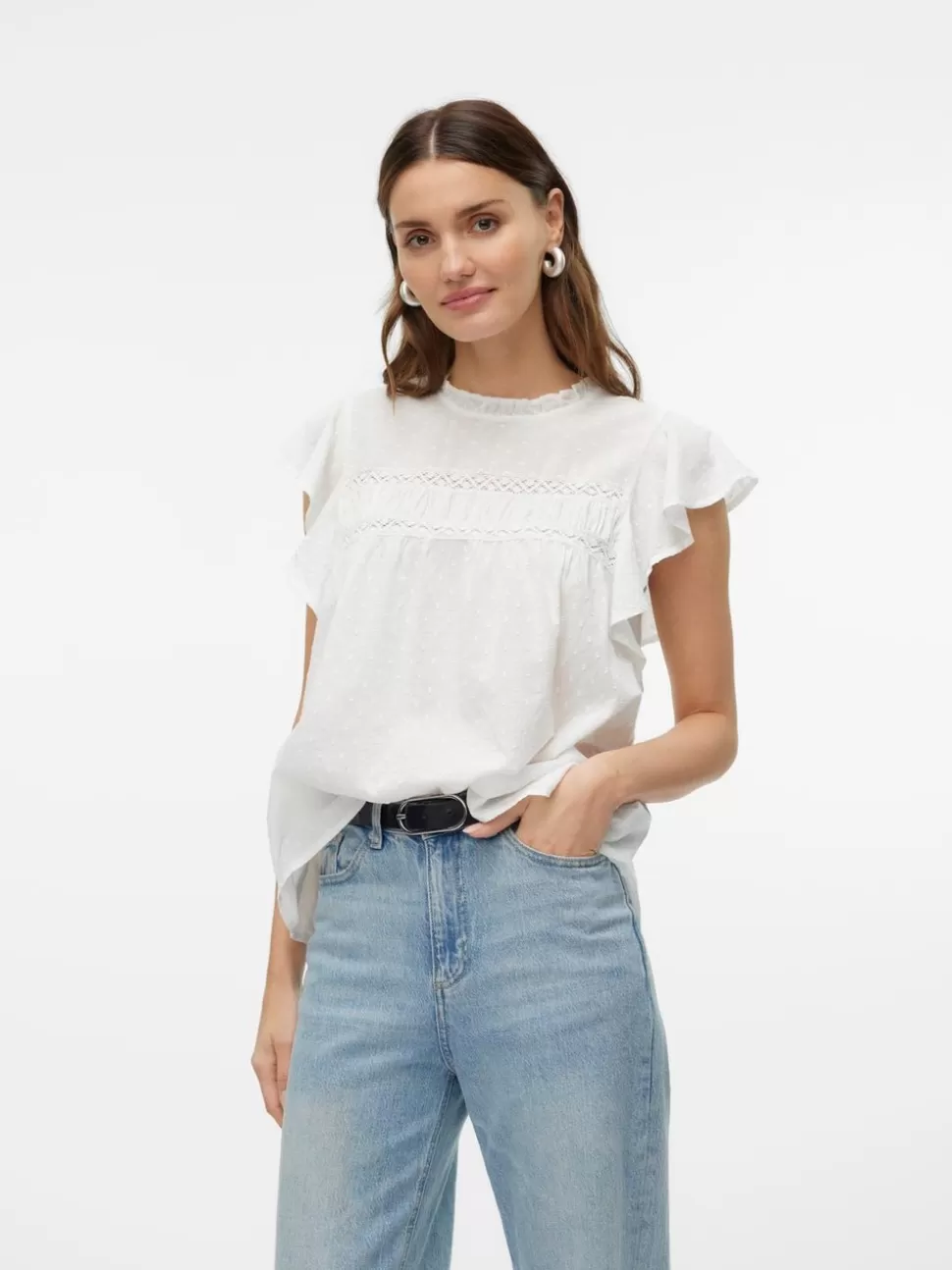 Basics | Toppar^VERO MODA VMTRINE Topp Snow White