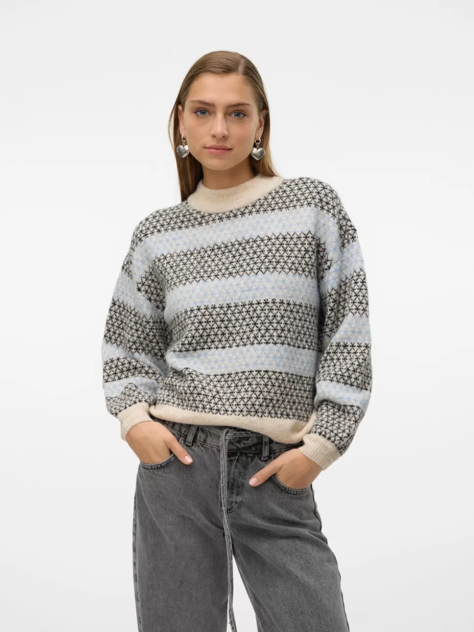Stickat^VERO MODA VMTRIXIE Pullover Birch
