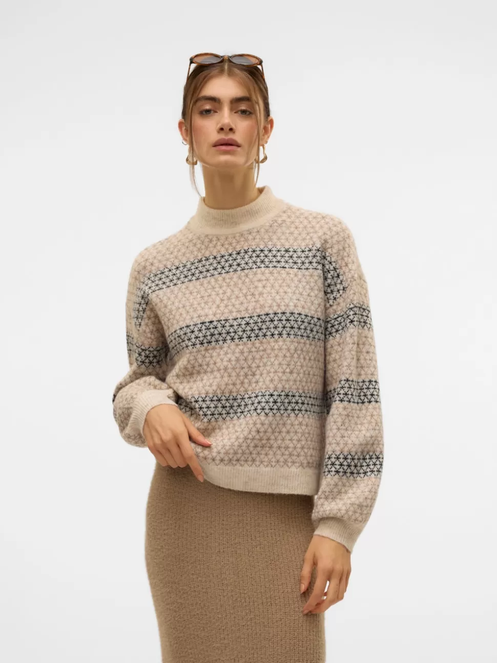Stickat^VERO MODA VMTRIXIE Pullover Birch
