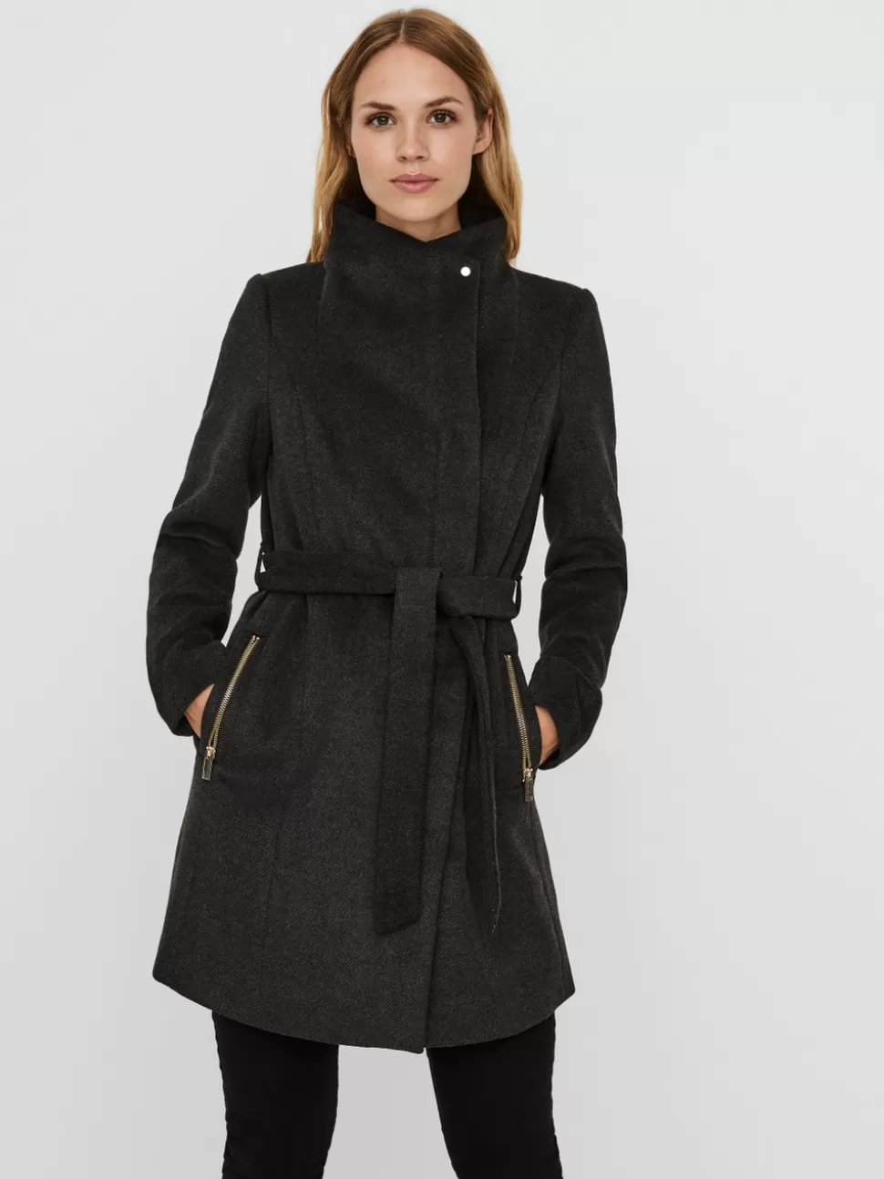 Jackor^VERO MODA VMTWODOPE Rock Dark Grey Melange
