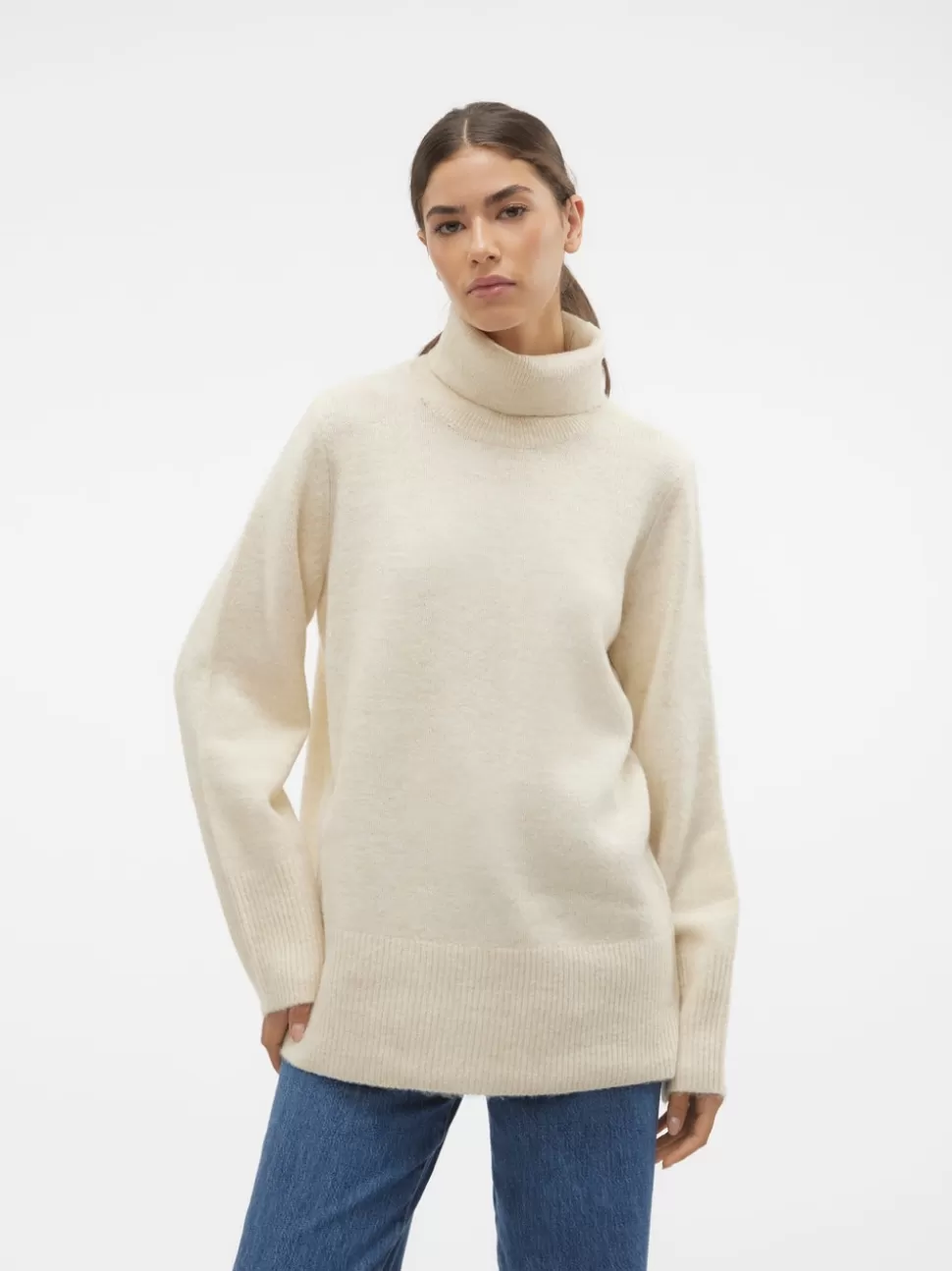 Stickat^VERO MODA VMUNIQUE Pullover Birch