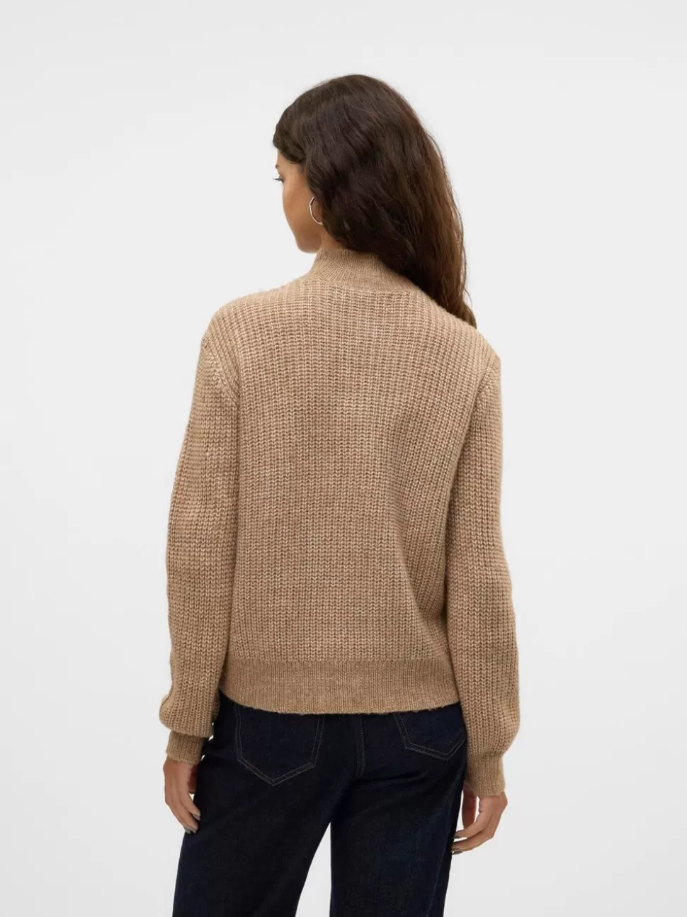 Stickat^VERO MODA VMUNIVERSE Pullover Silver Mink