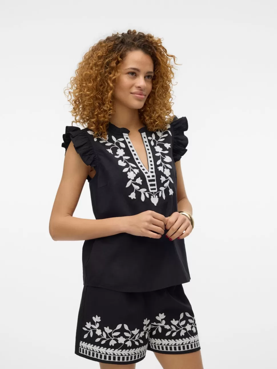 Toppar^VERO MODA VMVACATION Topp Black