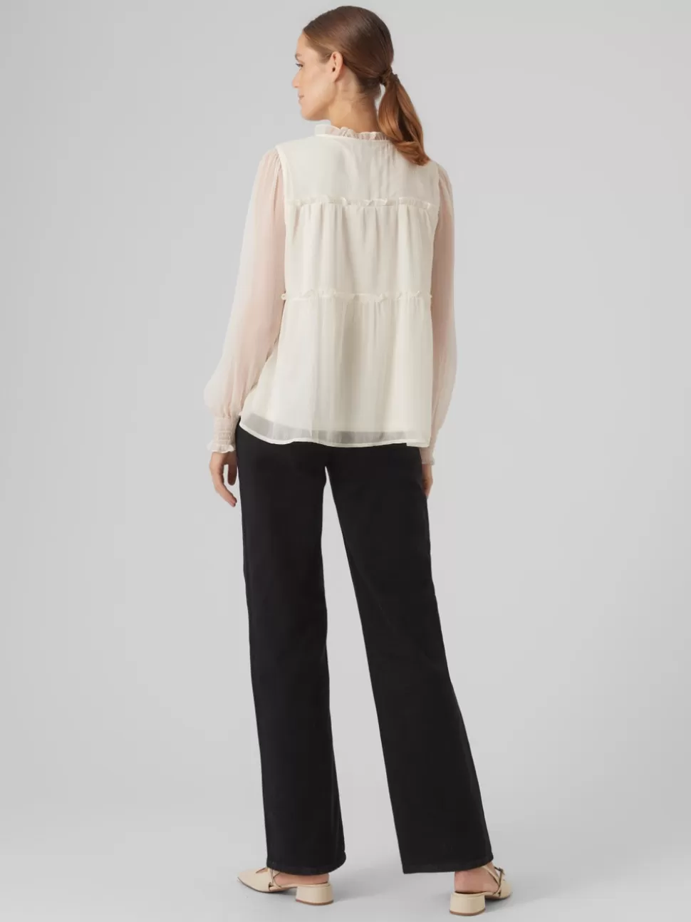 Toppar^VERO MODA VMVANESSA Topp Birch