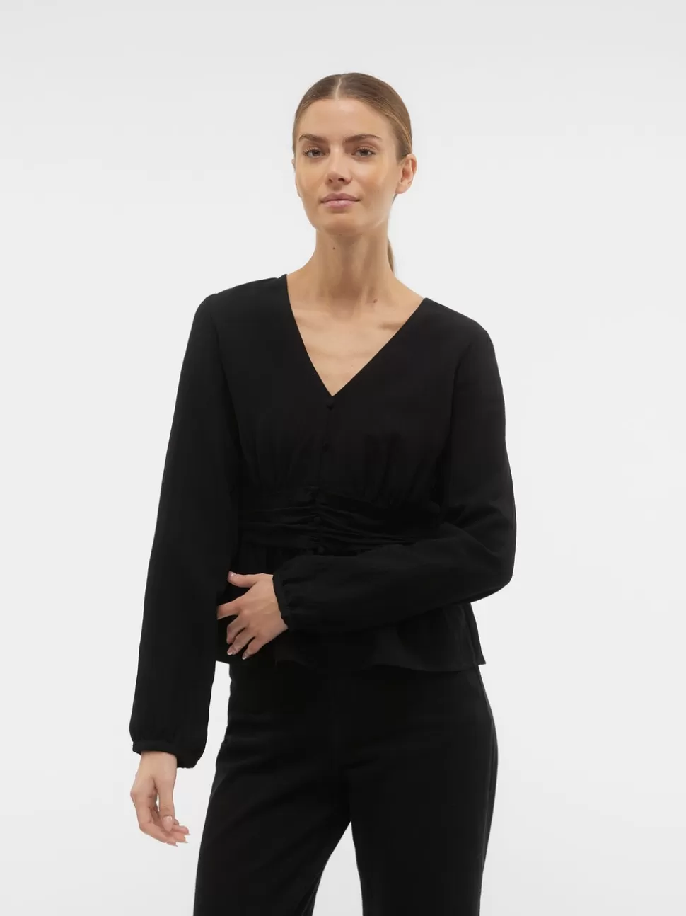Toppar^VERO MODA VMVERONIKA Topp Black