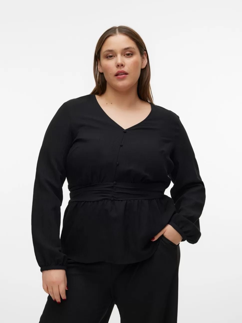 Toppar^VERO MODA VMVERONIKA Topp Black