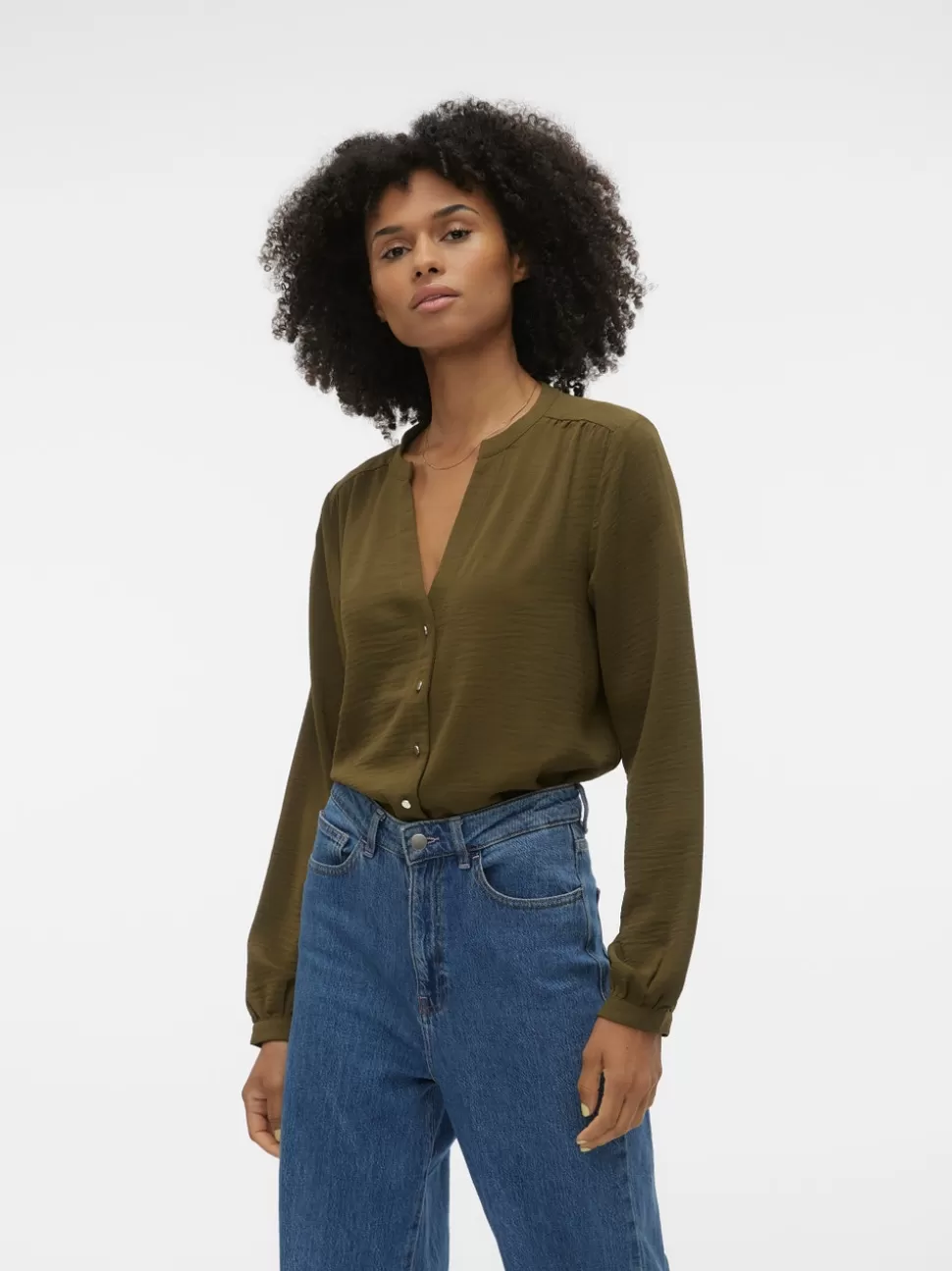Skjortor | Toppar^VERO MODA VMVIBE Skjorta Dark Olive