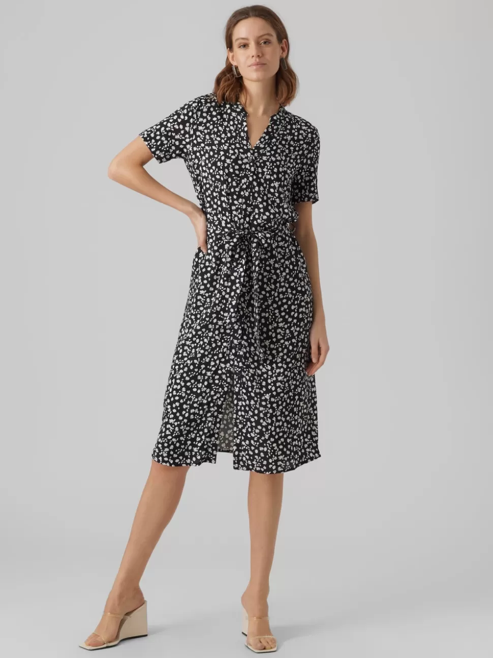 Klänningar^VERO MODA VMVICA Lång Klänning Black