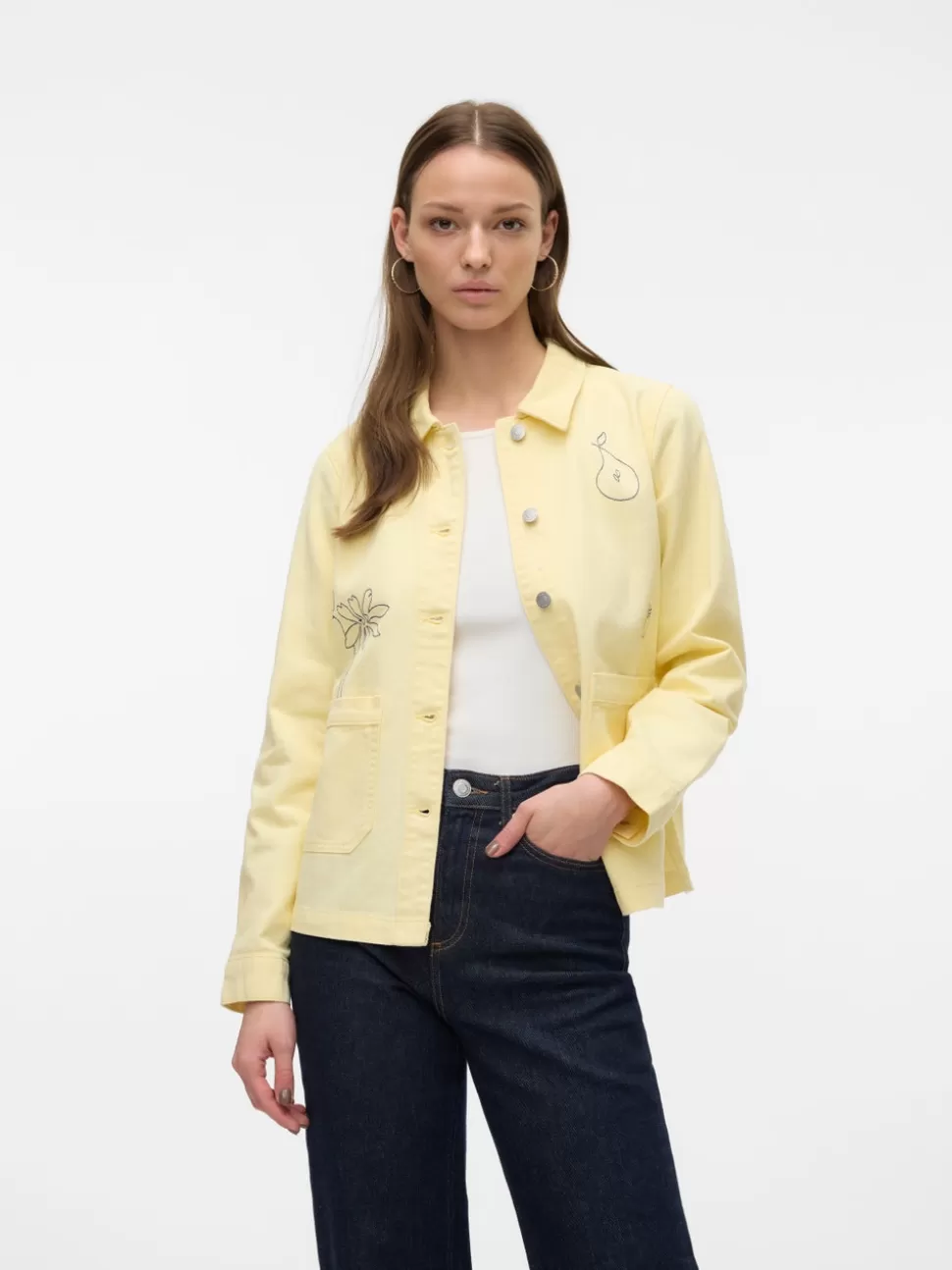 Jackor^VERO MODA VMVILJA Jeansjacka Anise Flower