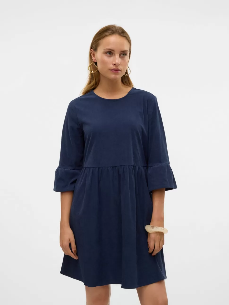 Klänningar^VERO MODA VMVILJA Sammetsklänning Navy Blazer