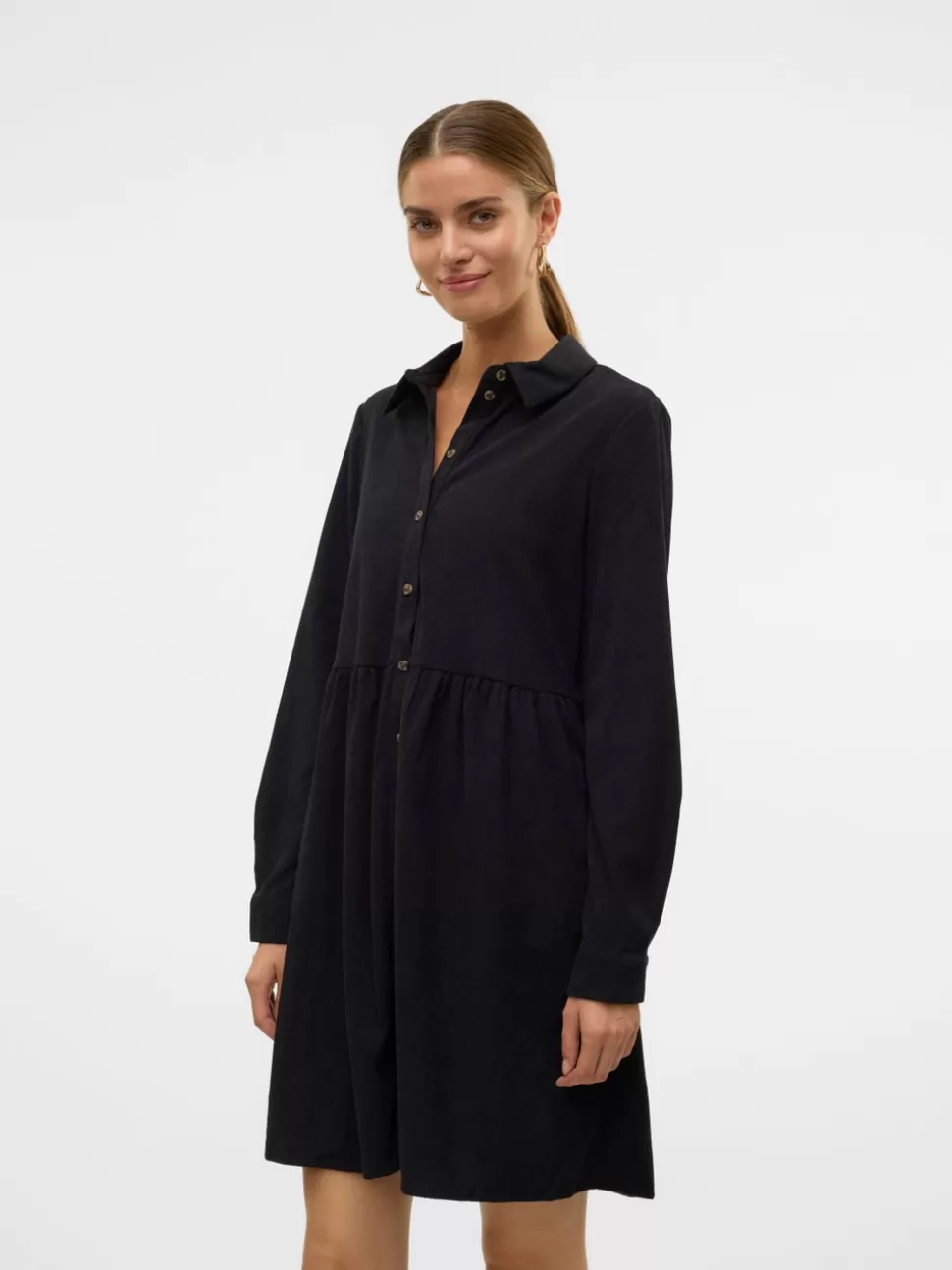 Klänningar^VERO MODA VMVILJA Sammetsklänning Black
