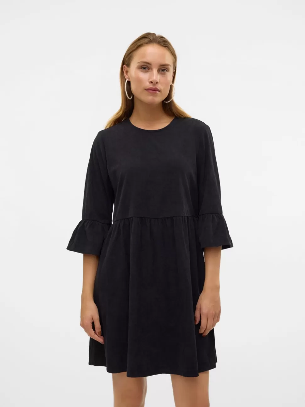 Klänningar^VERO MODA VMVILJA Sammetsklänning Black