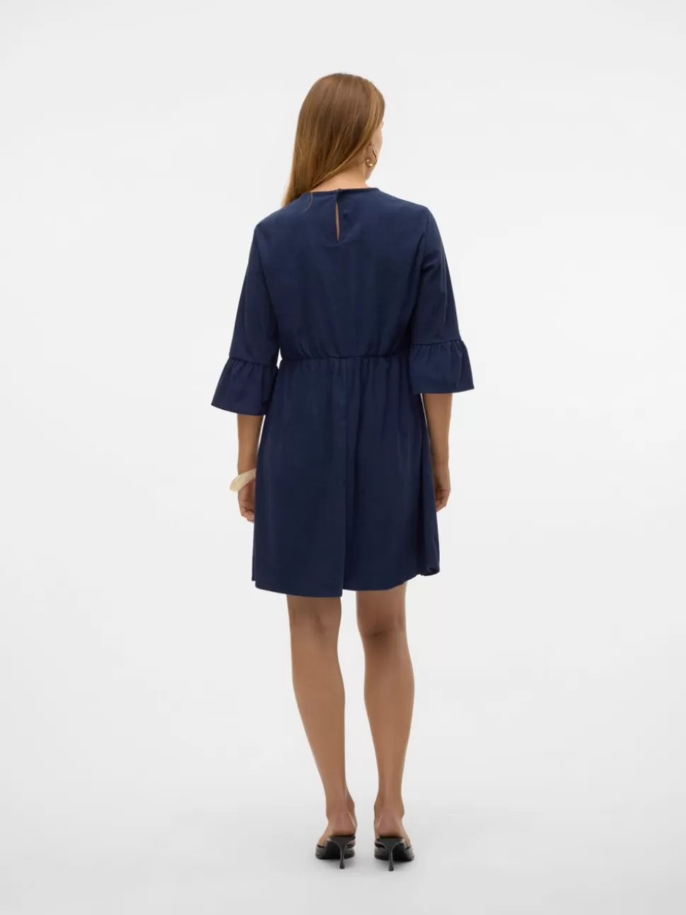 Klänningar^VERO MODA VMVILJA Sammetsklänning Navy Blazer