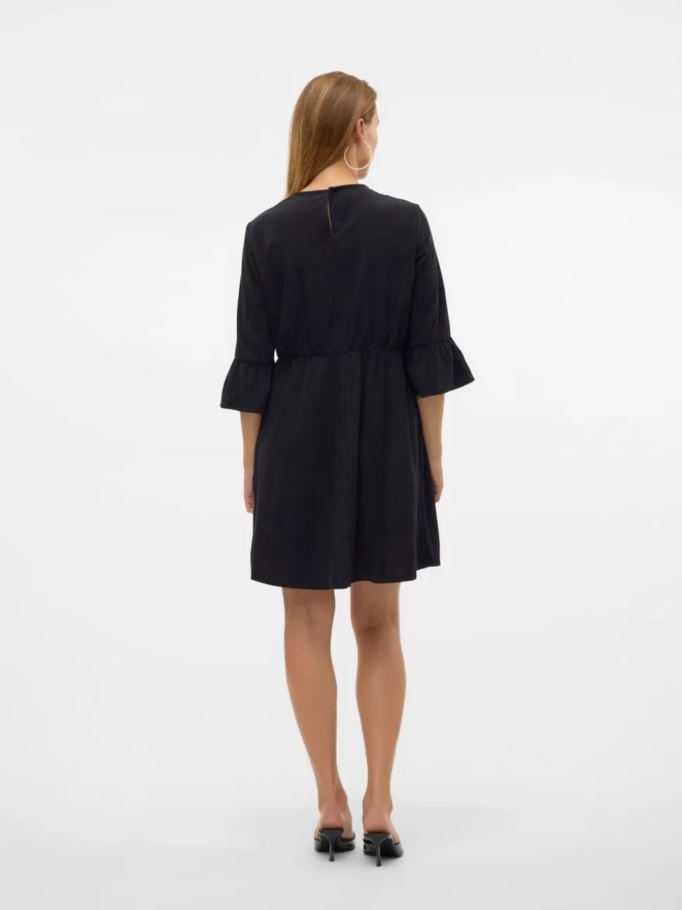 Klänningar^VERO MODA VMVILJA Sammetsklänning Black