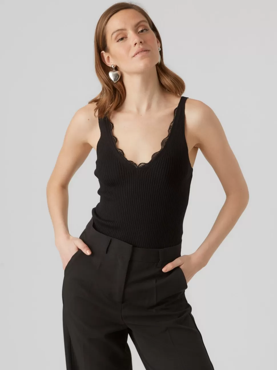 Toppar^VERO MODA VMVILJA Topp Black