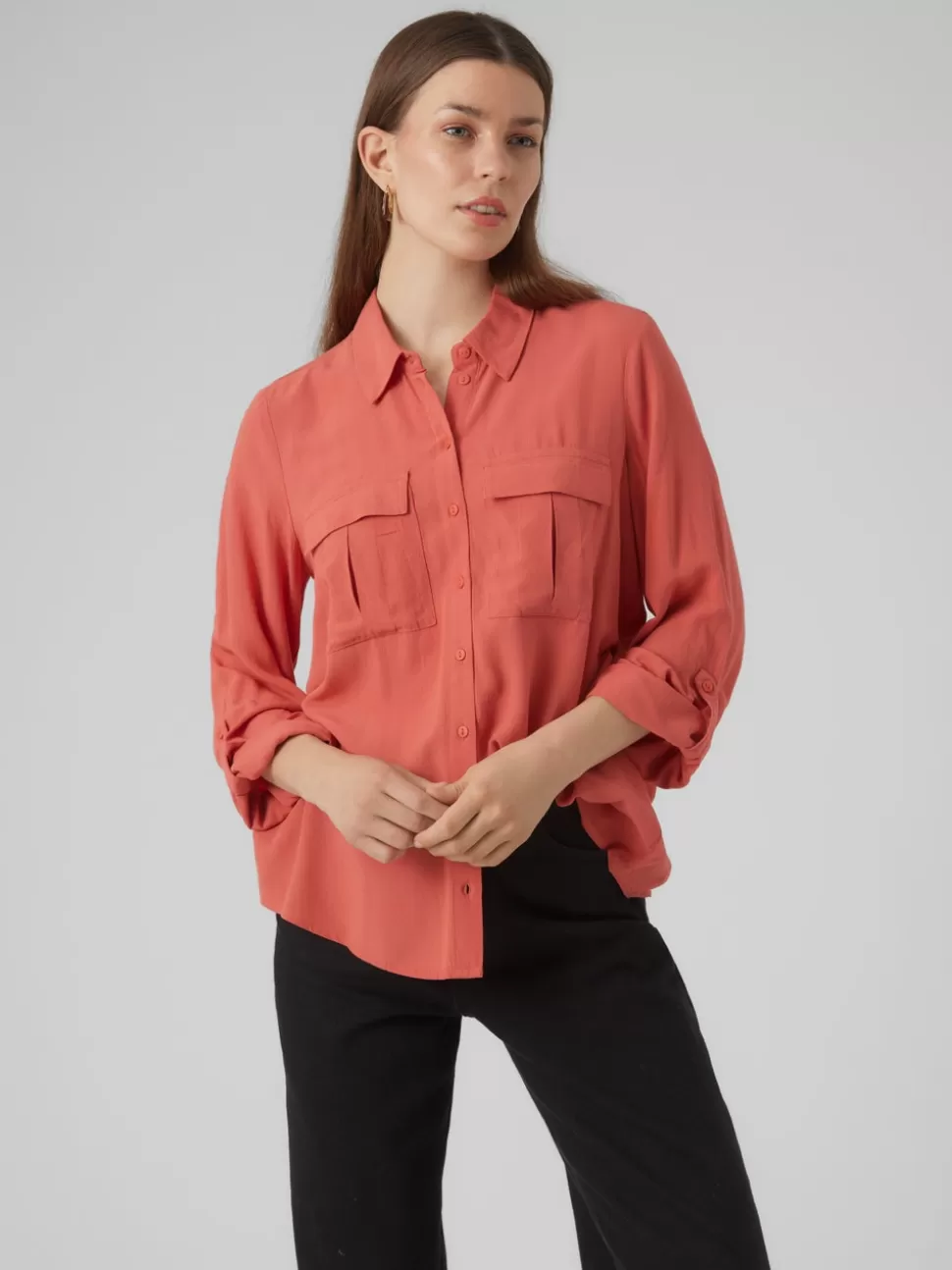 Skjortor | Toppar^VERO MODA VMVILMA Skjorta Mineral Red