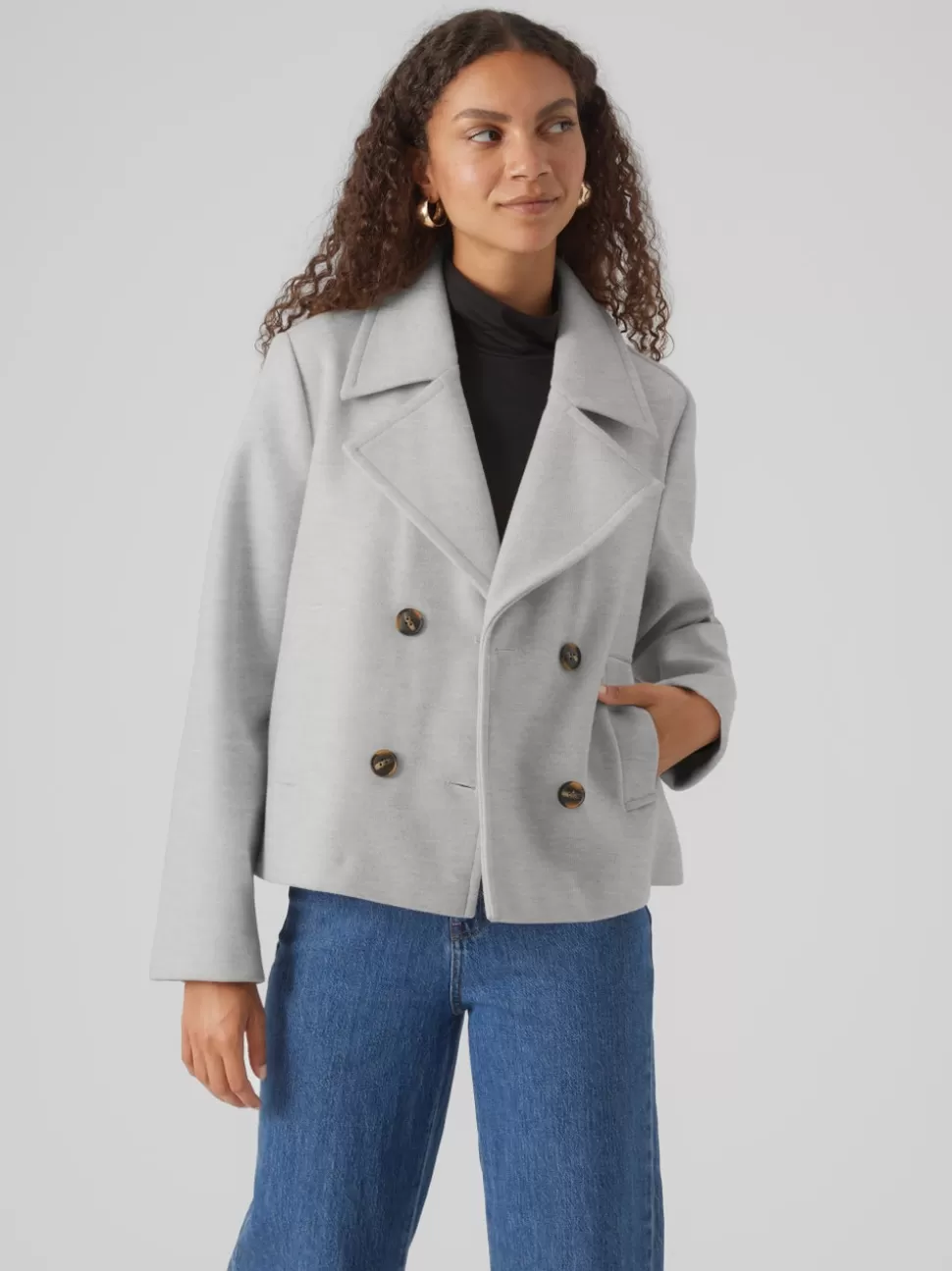 Jackor^VERO MODA VMVINCEMIA Jacka Light Grey Melange