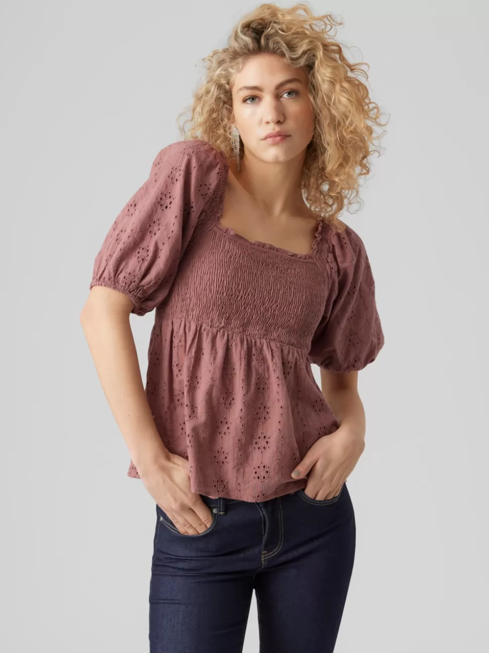 Toppar^VERO MODA VMVIOLA Topp Rose Brown