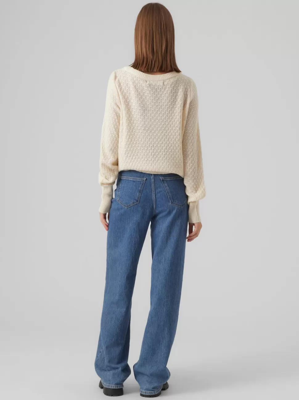 Stickat | Basics^VERO MODA VMWAFFY Pullover Birch