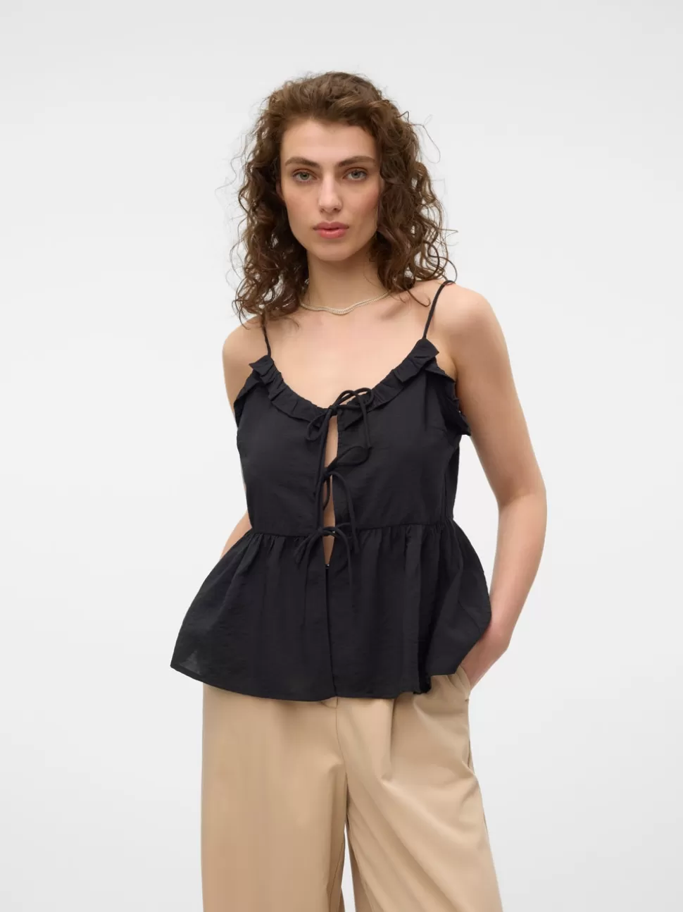 Toppar^VERO MODA VMWICKY Topp Black