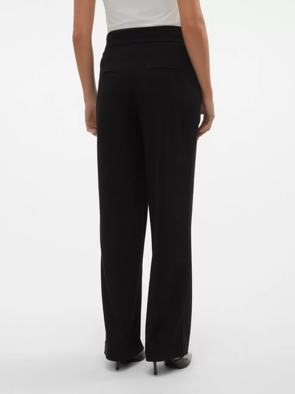 Byxor | Basics^VERO MODA VMZAMIRA Hög Midja Byxor Black