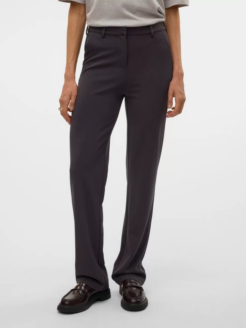 Jeans | Festkläder^VERO MODA VMZAMIRA Medelhög Midja Byxor Obsidian