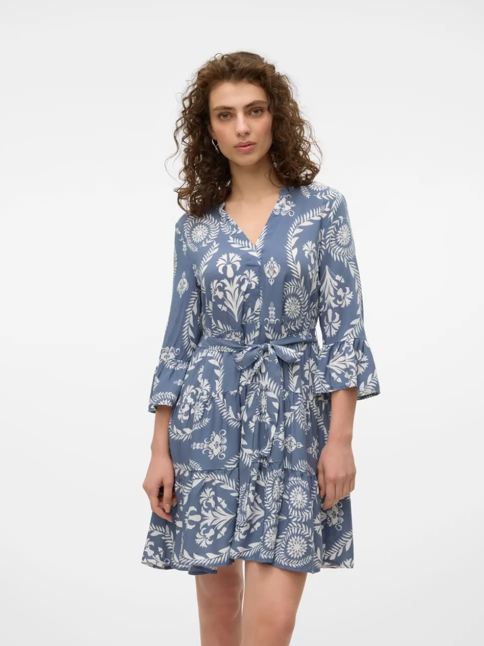 Klänningar^VERO MODA VMZANA Kort Klänning China Blue