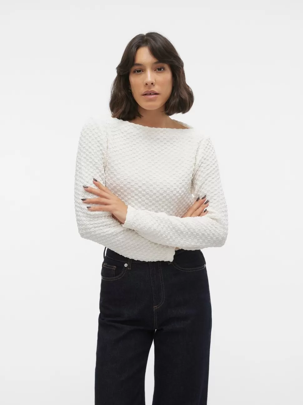 Toppar^VERO MODA VMZELDA Topp Snow White