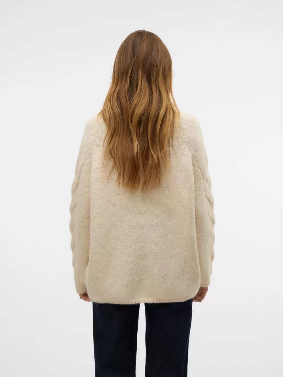 Stickat^VERO MODA VMZEN Pullover Birch