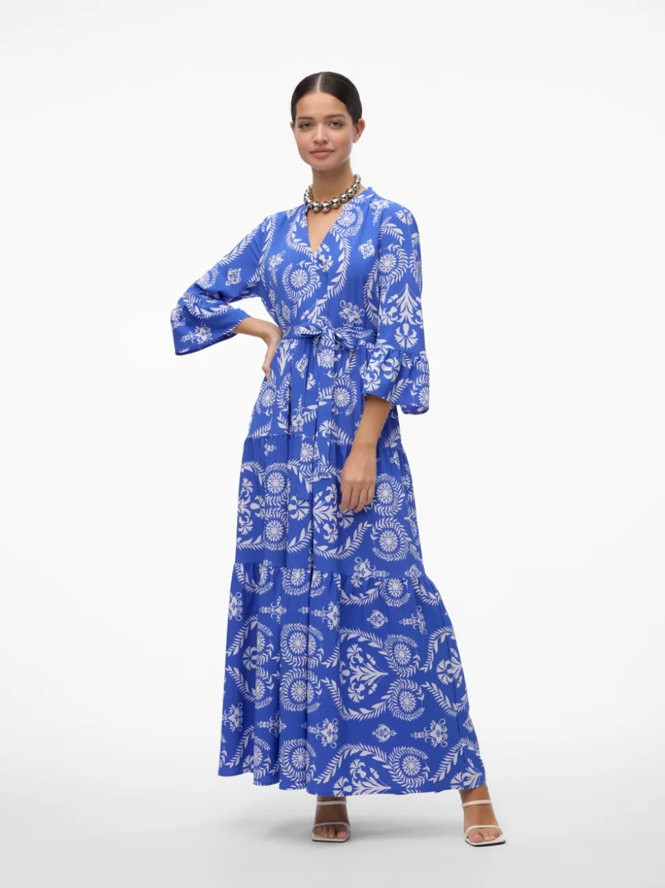 Klänningar^VERO MODA VMZERA Lång Klänning Dazzling Blue