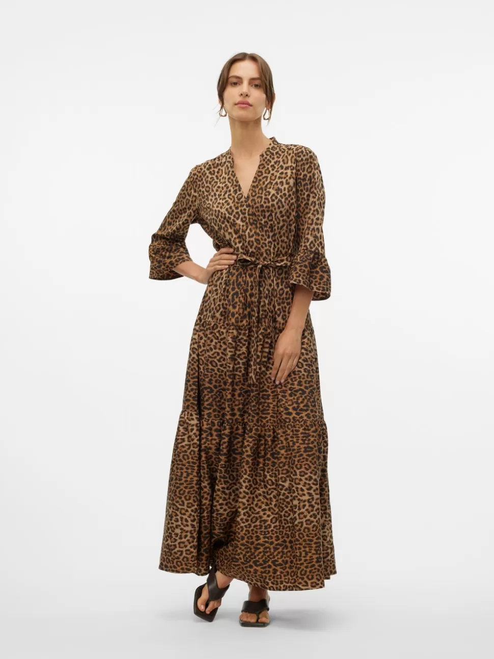 Klänningar^VERO MODA VMZERA Lång Klänning Tigers Eye