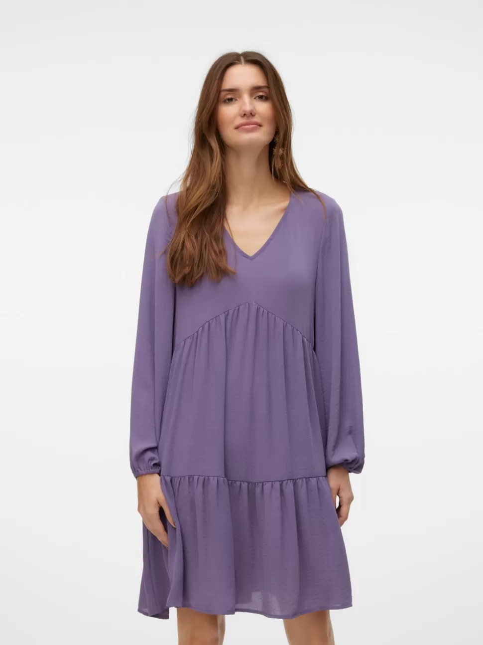 Klänningar^VERO MODA VMZIGGA Kort Klänning Mulled Grape